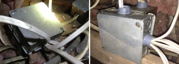 before and after electrical wiring job